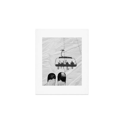 Ski Lift Shadows Art Print Gallery Image 1