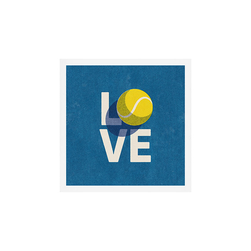 BALLS - Love Tennis - Hard Court Art Print Gallery Image 2