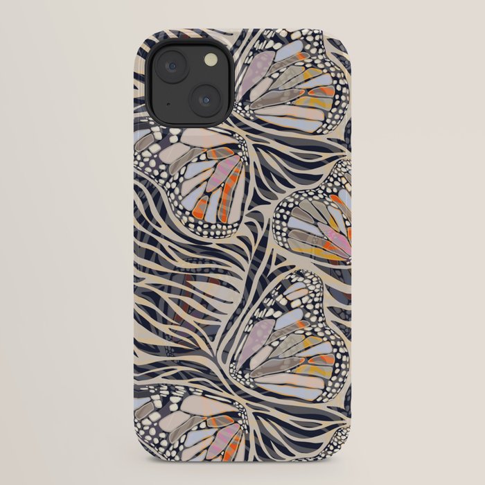 Abstract Retro Boho Butterfly Zebra Pattern â¢ Earthy Nature iPhone Case Gallery Image 22