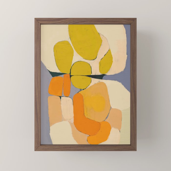 Mid Century Organic Shapes II Mini Art Print Gallery Image 2