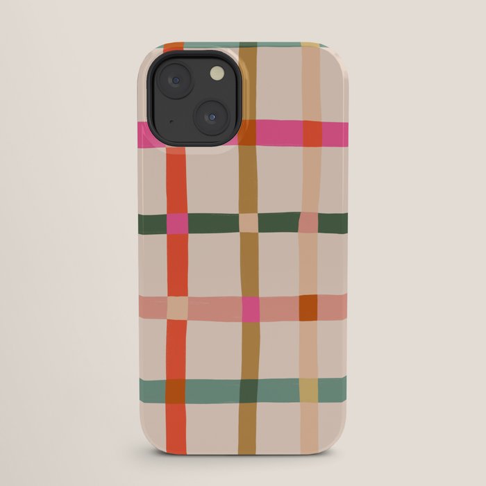 Colourful window pane checked pattern iPhone Case Gallery Image 25