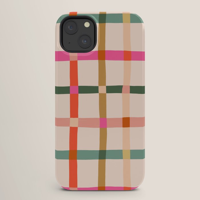 Colourful window pane checked pattern iPhone Case Gallery Image 26