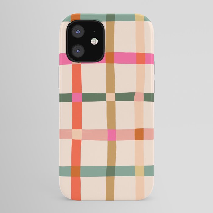 Colourful window pane checked pattern iPhone Case Gallery Image 41