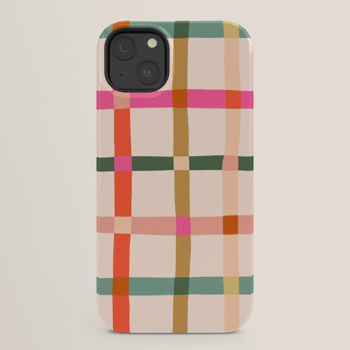 Colourful window pane checked pattern iPhone Case Gallery Image 30