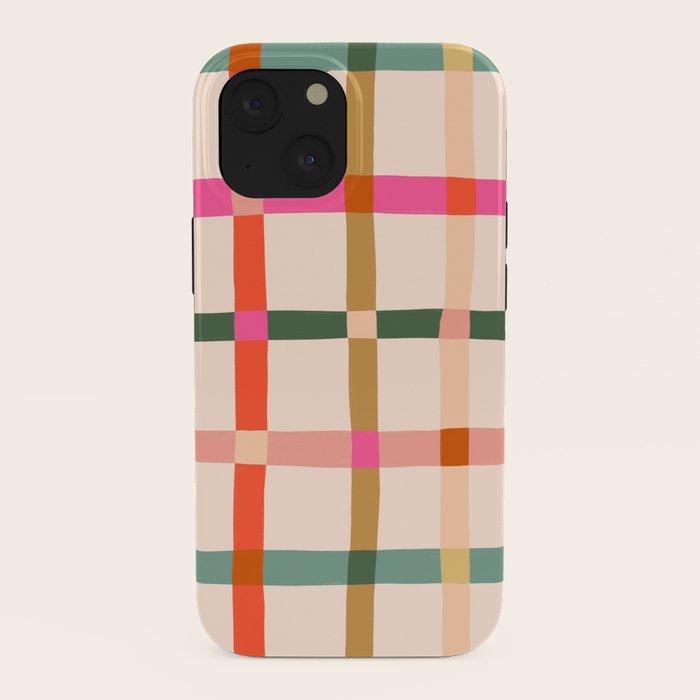 Colourful window pane checked pattern iPhone Case Gallery Image 38