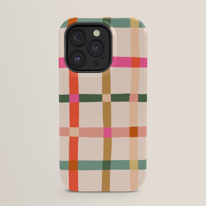 Colourful window pane checked pattern iPhone Case Gallery Image 23