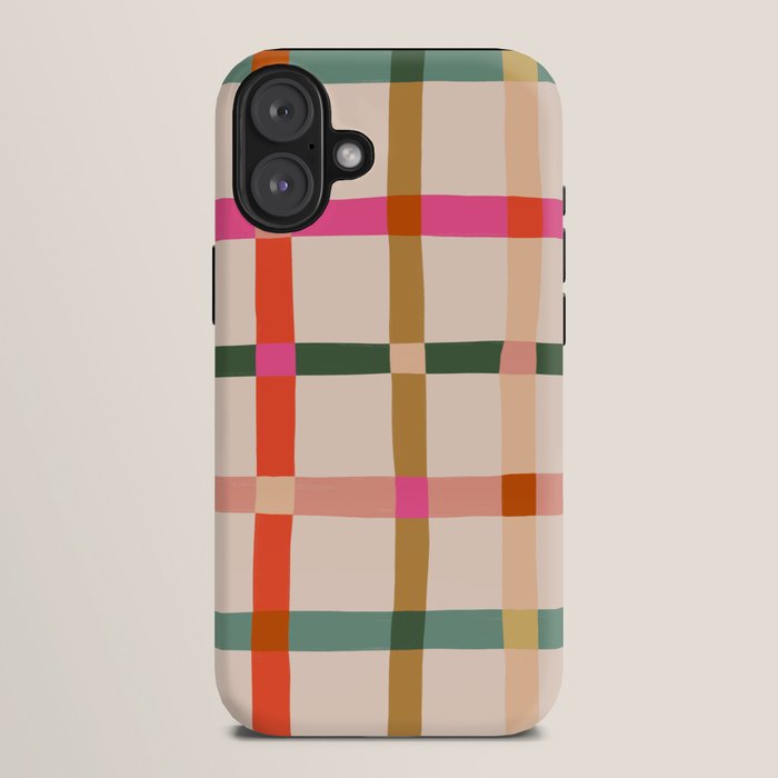 Colourful window pane checked pattern iPhone Case Gallery Image 10