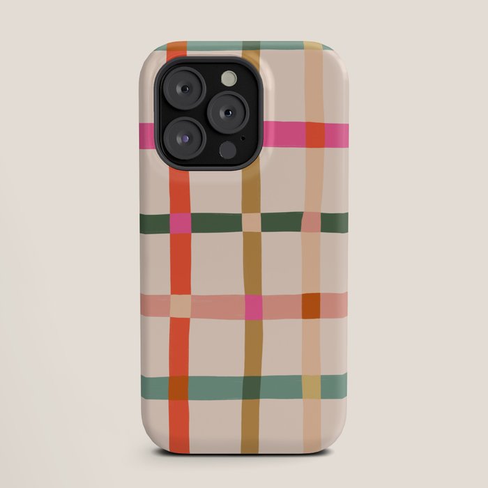 Colourful window pane checked pattern iPhone Case Gallery Image 19