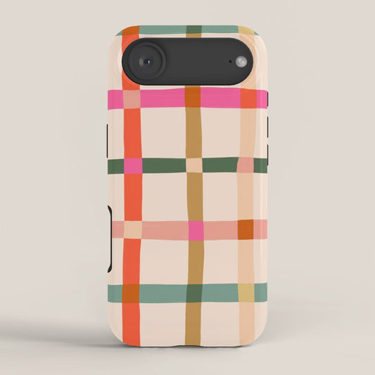 Colourful window pane checked pattern iPhone Case Gallery Image 2