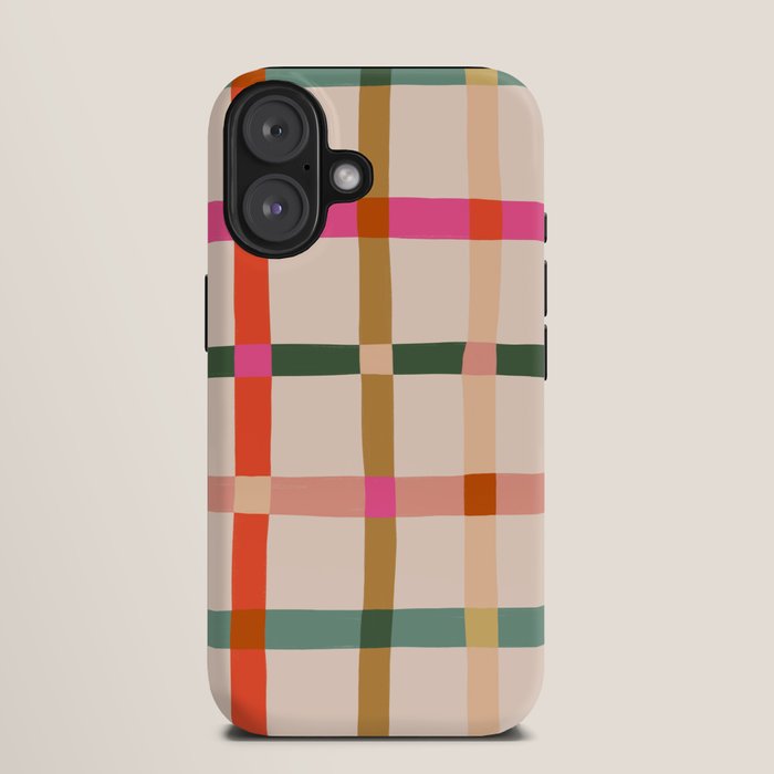 Colourful window pane checked pattern iPhone Case Gallery Image 9