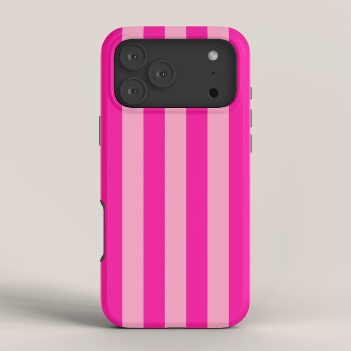 Pink Stripes Preppy Modern iPhone Case Gallery Image 4