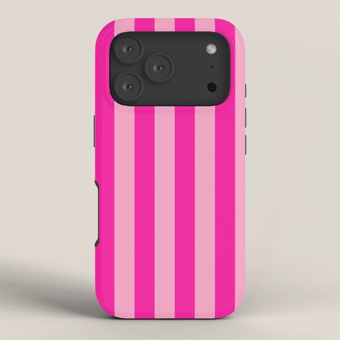 Pink Stripes Preppy Modern iPhone Case Gallery Image 3