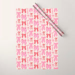 Bows in red and pink Wrapping Paper Gallery Image 1
