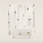 Tiny Surfers Shower Curtain Gallery Image 1
