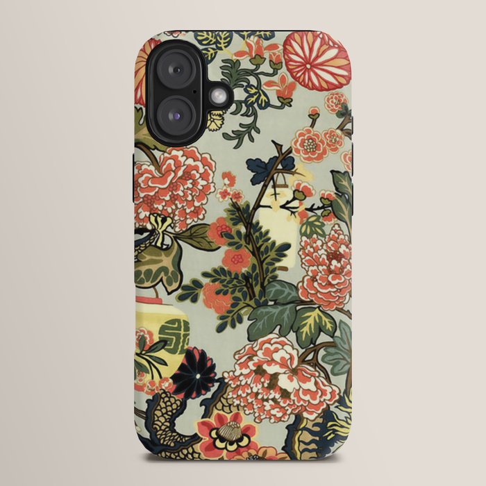 Chinese Dragon Vintage Floral Pattern iPhone Case Gallery Image 14