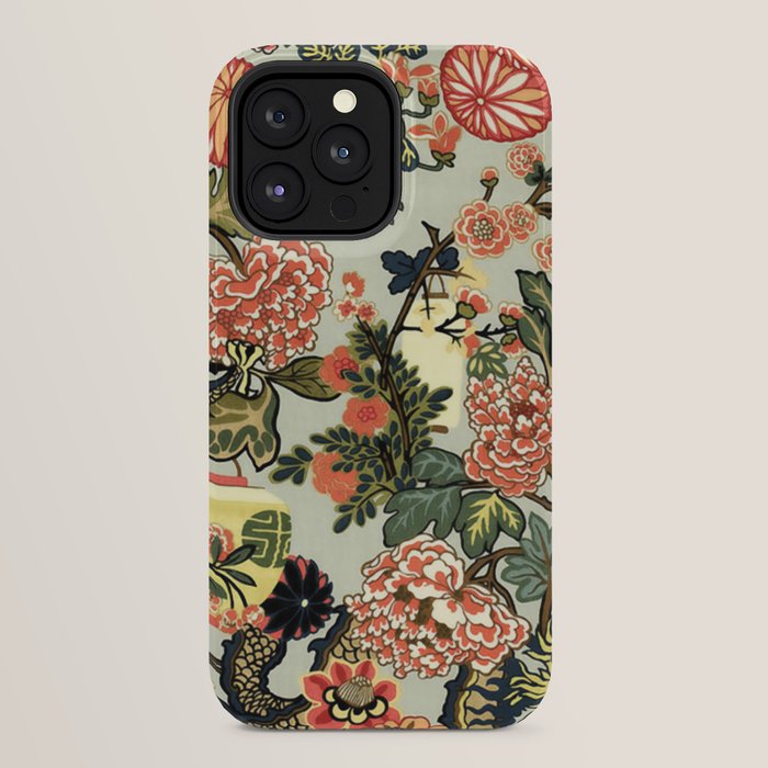Chinese Dragon Vintage Floral Pattern iPhone Case Gallery Image 24