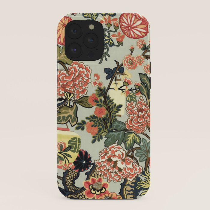 Chinese Dragon Vintage Floral Pattern iPhone Case Gallery Image 40