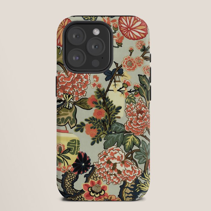 Chinese Dragon Vintage Floral Pattern iPhone Case Gallery Image 11