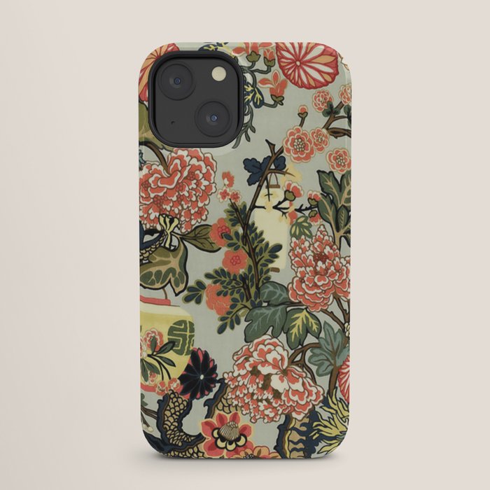 Chinese Dragon Vintage Floral Pattern iPhone Case Gallery Image 25