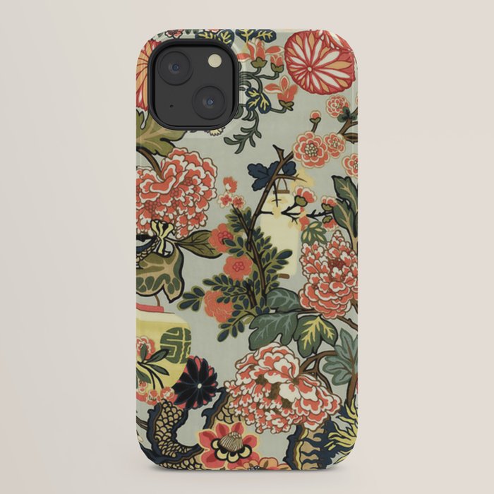 Chinese Dragon Vintage Floral Pattern iPhone Case Gallery Image 22