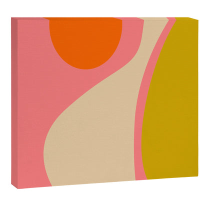 abstract composition modern blush pink Canvas Print Gallery Image 4