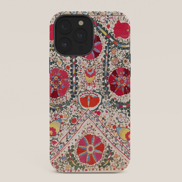 Lakai Suzani Uzbekistan Central Asian Embroidery Print iPhone Case Gallery Image 36