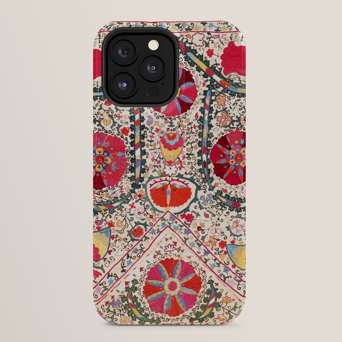 Lakai Suzani Uzbekistan Central Asian Embroidery Print iPhone Case Gallery Image 24