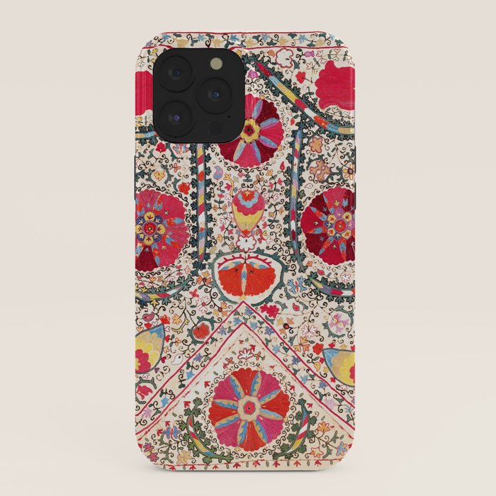 Lakai Suzani Uzbekistan Central Asian Embroidery Print iPhone Case Gallery Image 40