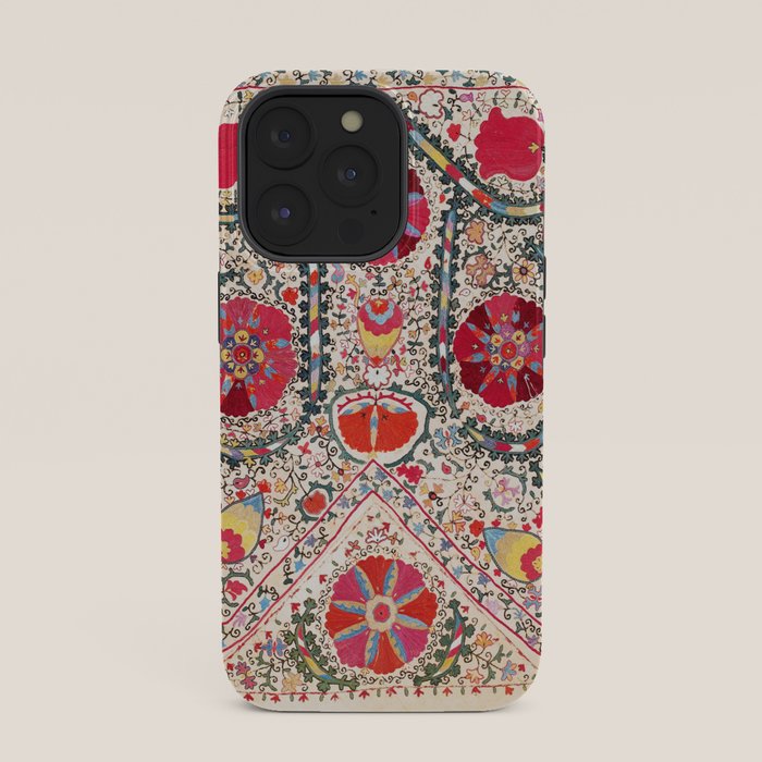 Lakai Suzani Uzbekistan Central Asian Embroidery Print iPhone Case Gallery Image 35