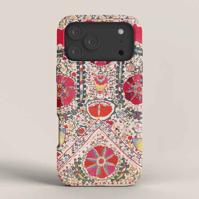 Lakai Suzani Uzbekistan Central Asian Embroidery Print iPhone Case Gallery Image 4