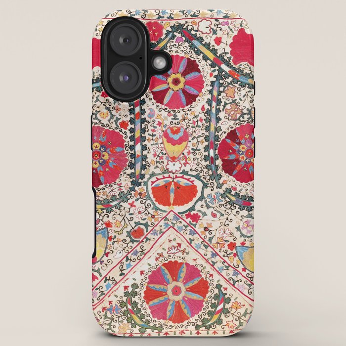 Lakai Suzani Uzbekistan Central Asian Embroidery Print iPhone Case Gallery Image 5