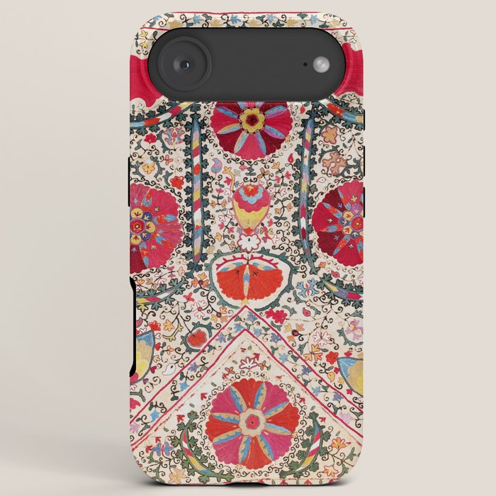 Lakai Suzani Uzbekistan Central Asian Embroidery Print iPhone Case Gallery Image 6