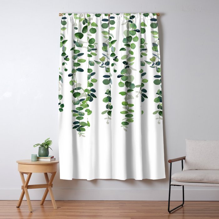 Eucalyptus Garland Window Curtain Gallery Image 5