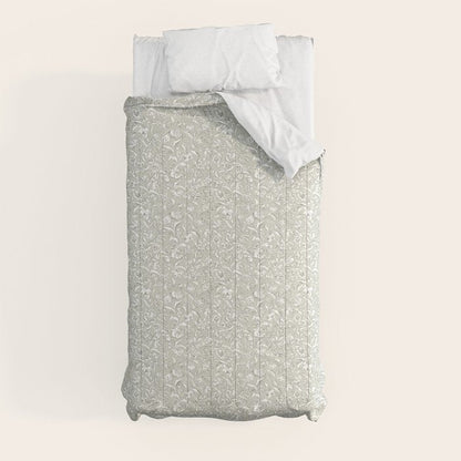 Painterly Florals - Sage Comforter Gallery Image 4