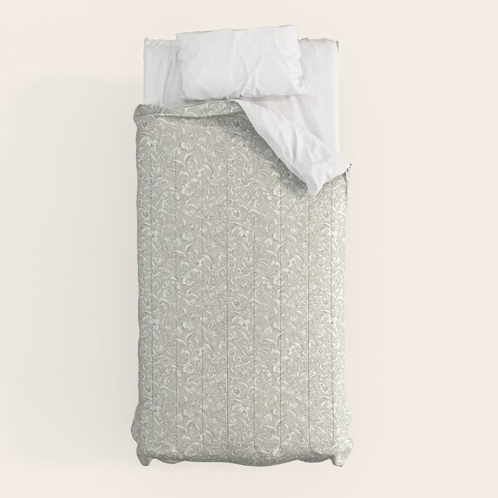 Painterly Florals - Sage Comforter Gallery Image 5