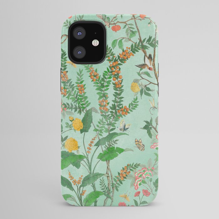 Chinoiserie Aqua Mint Floral Garden Fresco iPhone Case Gallery Image 42