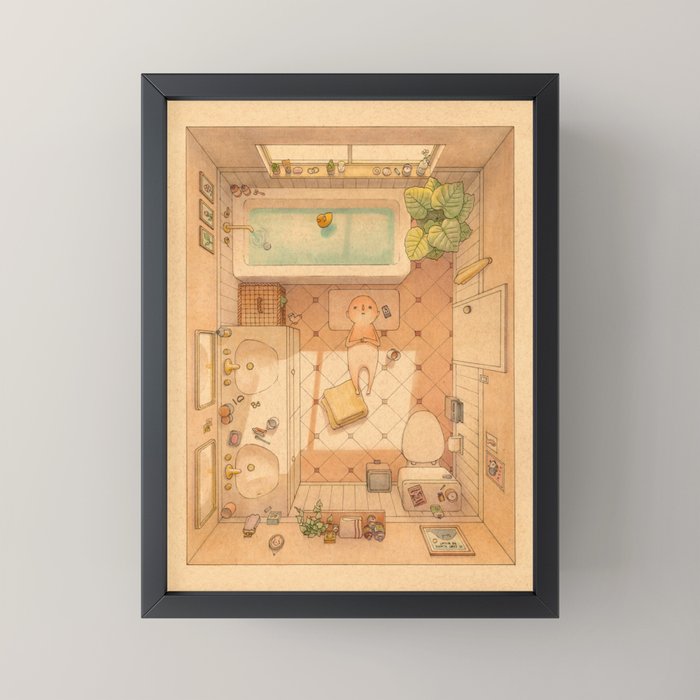 Afternoon Bath Mini Art Print Gallery Image 3