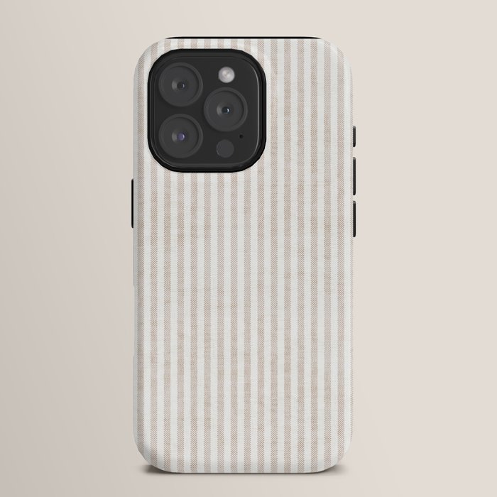 AEGEAN WIDE TICKING STRIPE JUTE iPhone Case Gallery Image 15