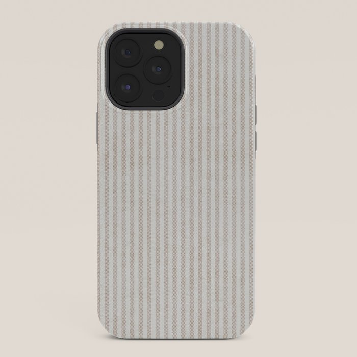 AEGEAN WIDE TICKING STRIPE JUTE iPhone Case Gallery Image 36