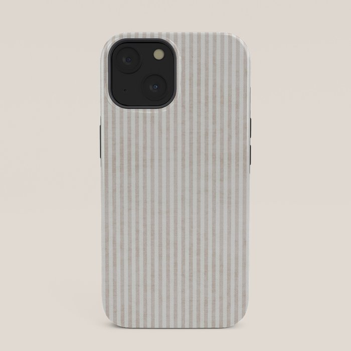 AEGEAN WIDE TICKING STRIPE JUTE iPhone Case Gallery Image 33