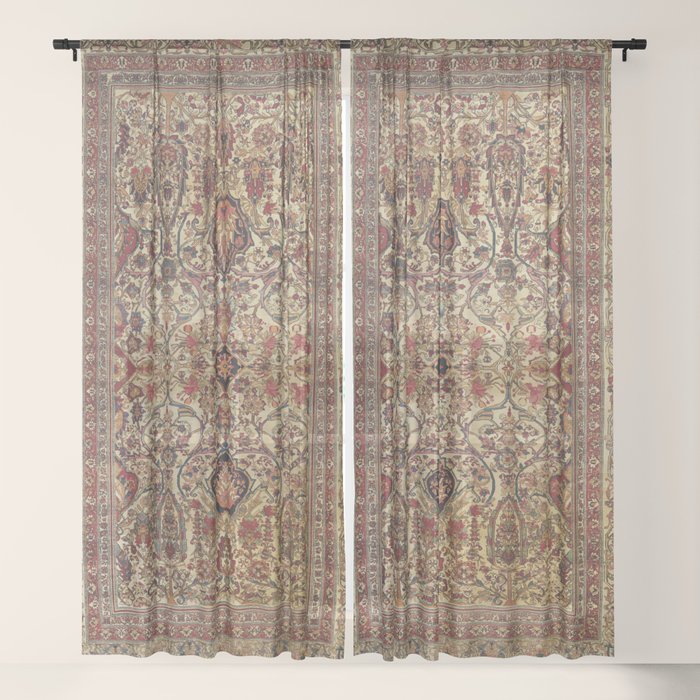 Lavar Kirman Southeast Persian Rug Print Window Curtain Gallery Image 17