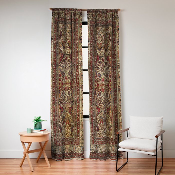 Lavar Kirman Southeast Persian Rug Print Window Curtain Gallery Image 8