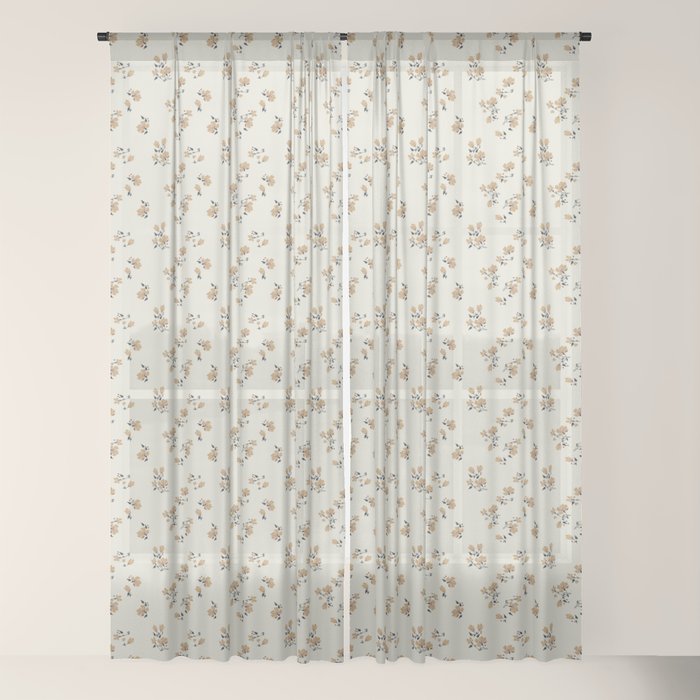 VINTAGE FLORAL NEUTRAL Window Curtain Gallery Image 18