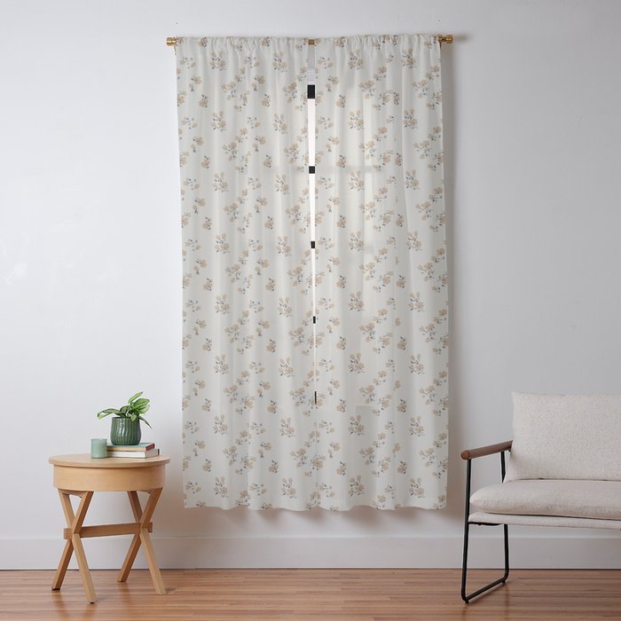 VINTAGE FLORAL NEUTRAL Window Curtain Gallery Image 13