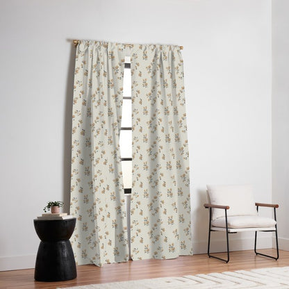 VINTAGE FLORAL NEUTRAL Window Curtain Gallery Image 6