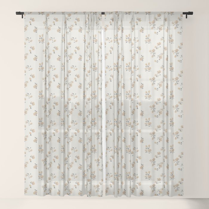VINTAGE FLORAL NEUTRAL Window Curtain Gallery Image 17
