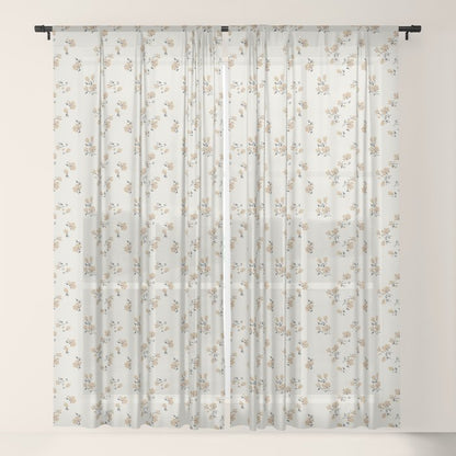 VINTAGE FLORAL NEUTRAL Window Curtain Gallery Image 17
