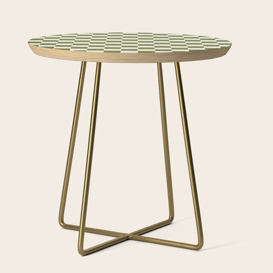 DESERT CHECKER OLIVE Side Table Gallery Image 1