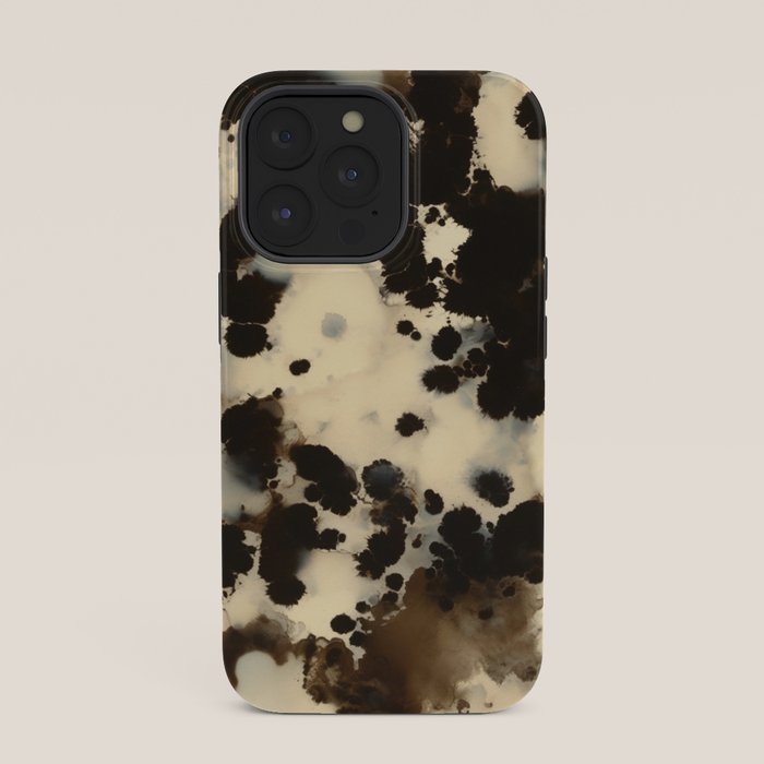 Black and White Tortoiseshell Pattern iPhone Case Gallery Image 35