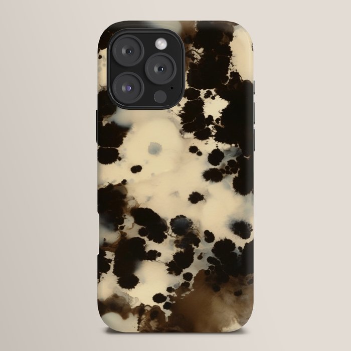 Black and White Tortoiseshell Pattern iPhone Case Gallery Image 16